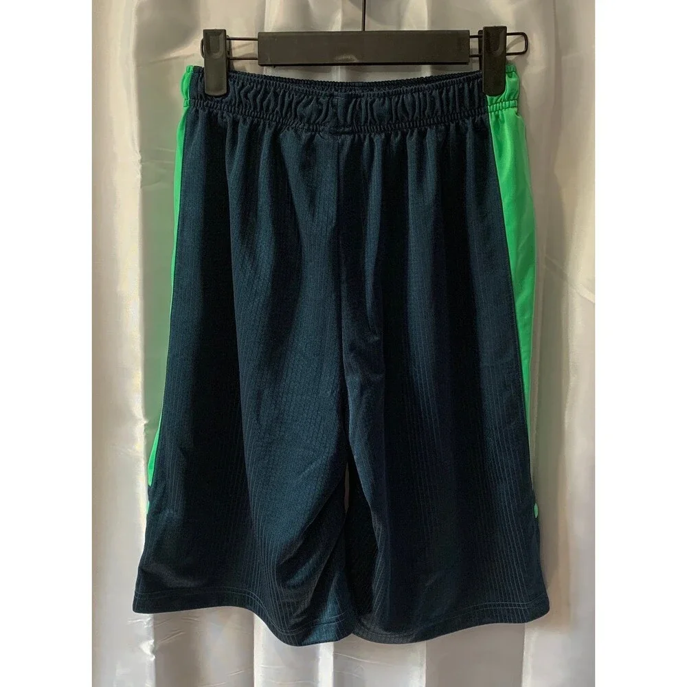 Nike Kid’s Size L Blue/Green Basketball Outdoor Athletic Shorts